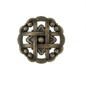 SOLD Mainstays Weave Cabinet/Drawer Knobs - Antique Brass